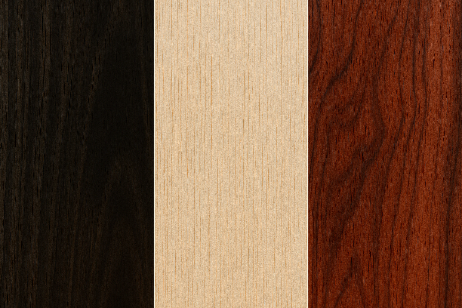 Ebony, Balsa, Sandalwood